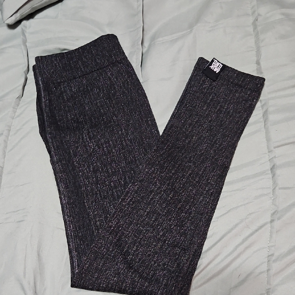 Muk Luks Charcoal Black Leggings